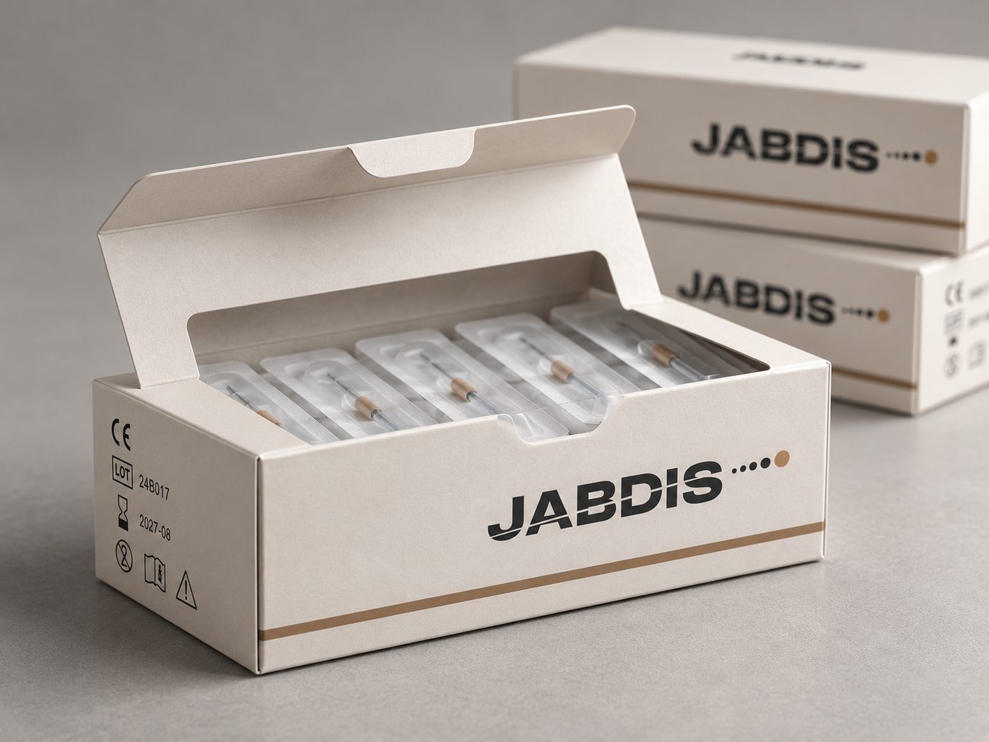 Caja de agujas Jabdis con blísteres estériles